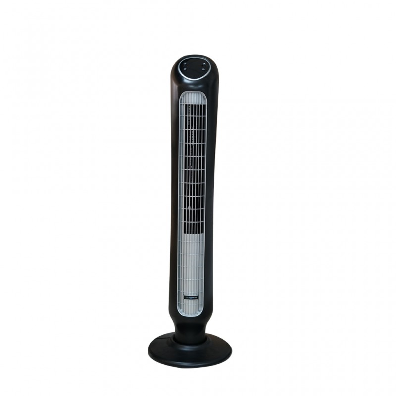 Air Monster 15890R 43" Blk/Silver Remote Tower Fan