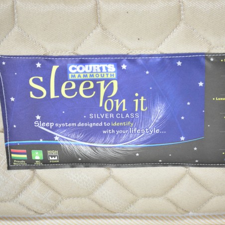 Sleep On It Silver Single Gold Fabric 90x190cm