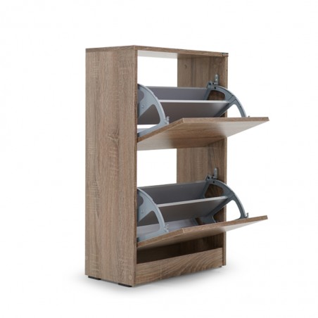 Eastvale Shoe Rack 2 Sections Latte Color