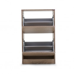 Eastvale Shoe Rack 2 Sections Latte Color