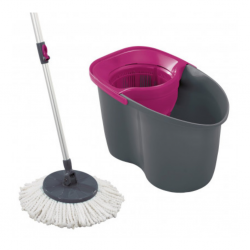 Leifheit LE060PI 60YE Pink Set Rotation Disc Mop "O"