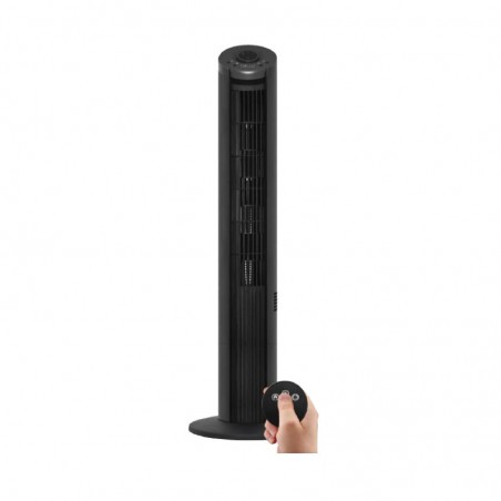 Air Monster 15718R 42'' Black Remote Tower Fan