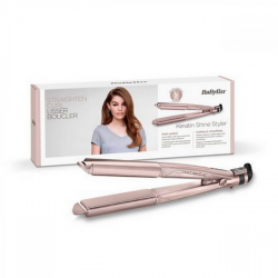 Babyliss ST335AE 2in1 Keratin Shine Pink Hair Straightener 3YW