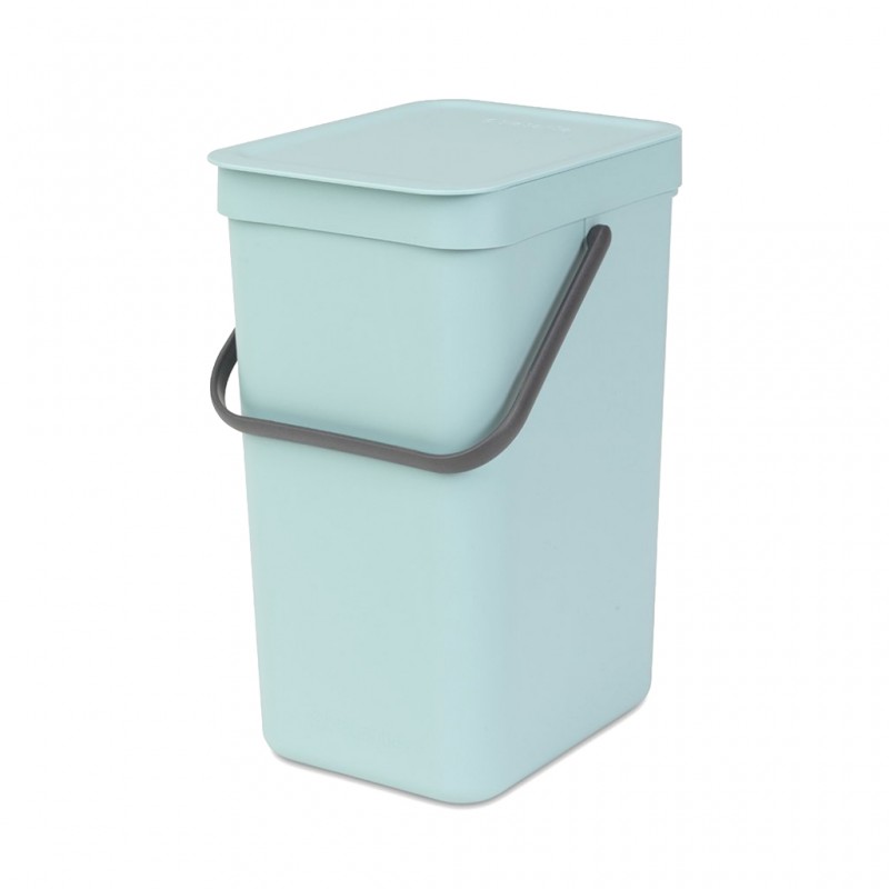 Brabantia 109744 12L Mint Sort & Go Waste Bin 10YW "O"