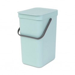 Brabantia 109843 16L Mint Sort & Go Waste Bin 10YW "O"