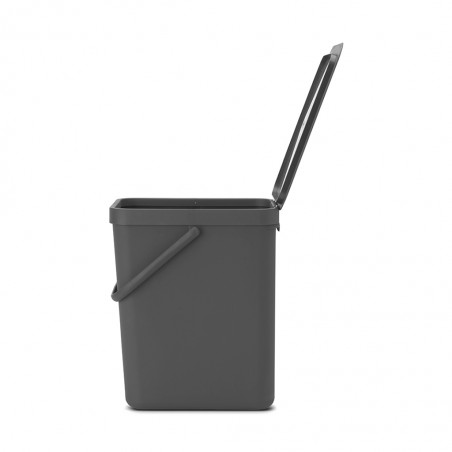 Brabantia 129940 25L Grey Sort & Go Waste Bin 10YW "O"