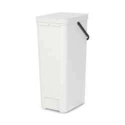 Brabantia 251061 40L White Sort & Go Waste Bin 10YW "O"