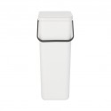 Brabantia 251061 40L White Sort & Go Waste Bin 10YW "O"