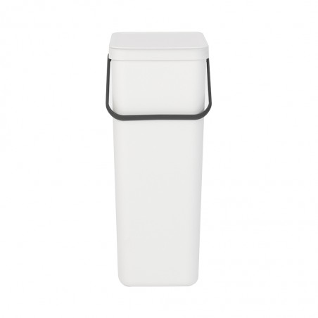 Brabantia 251061 40L White Sort & Go Waste Bin 10YW "O"