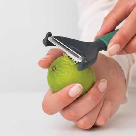 Brabantia 122927 TASTY+ Fir Green Food Y Peeler + Zester 5YW "O"