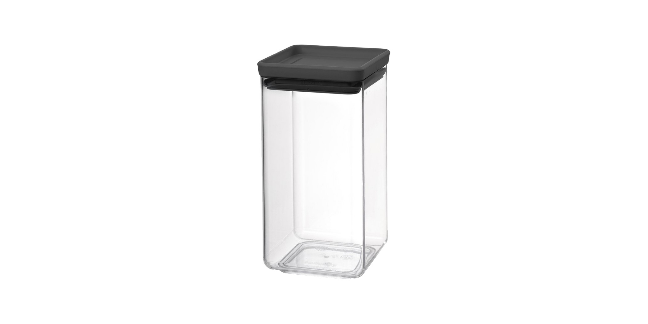 Brabantia 122385 TASTY+ Dark Grey 1.6L Square Canister 5YW "O"