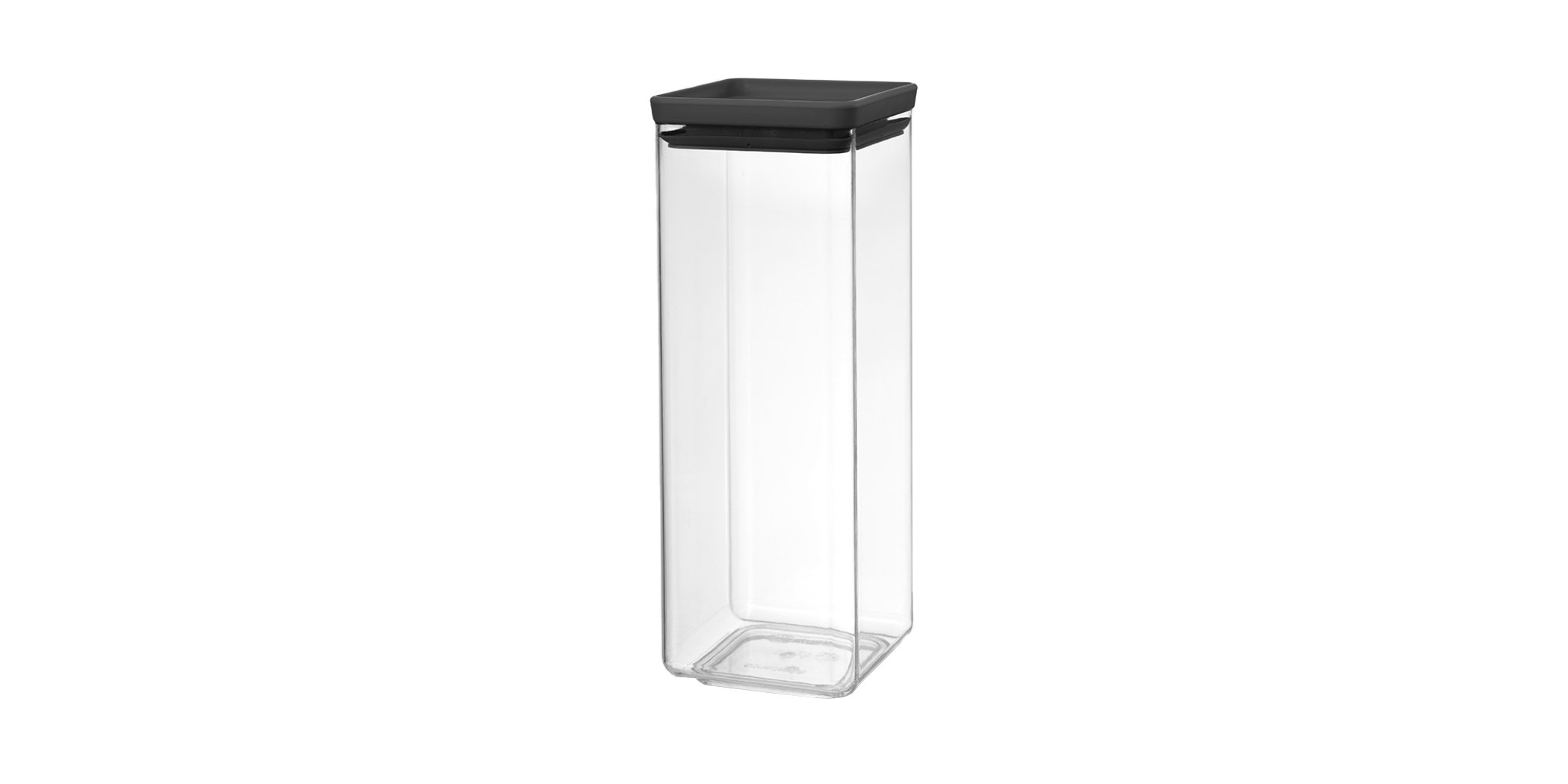 Brabantia 122408 TASTY+ Dark Grey 2.5L Square Canister 5YW "O"