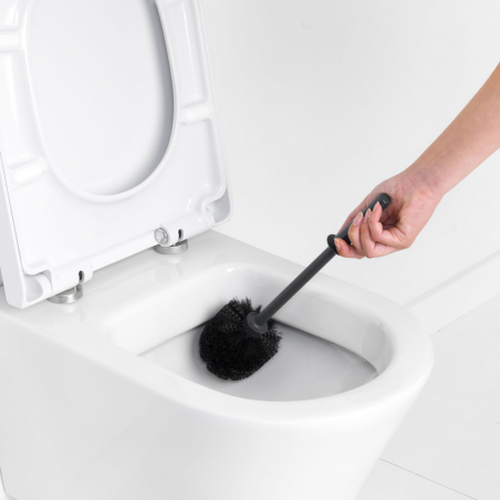 Brabantia 108587 ReNew Matt Black Toilet Brush & Holder 10YW "O"