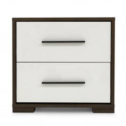 Elvera Night Stand Brown+Cream