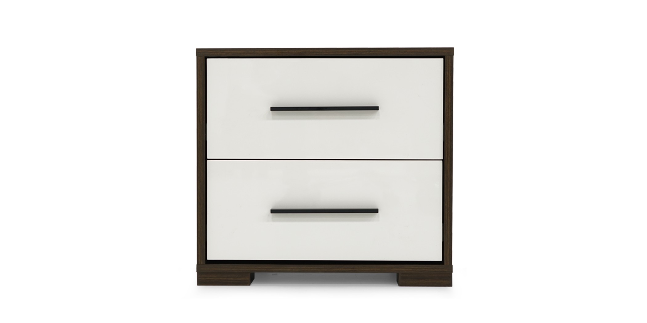 Elvera Night Stand Brown+Cream