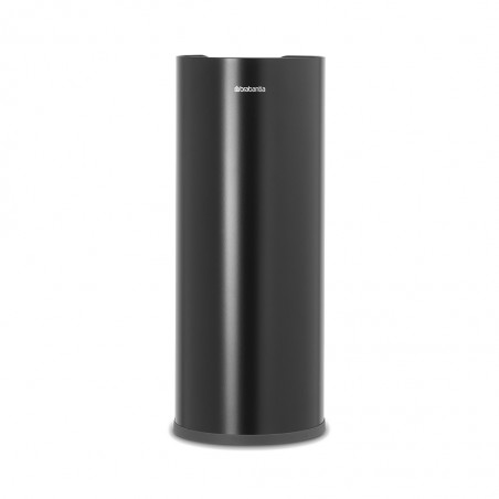 Brabantia 280504 ReNew Matt Black Toilet Roll Dispenser 10YW "O"