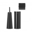 Brabantia 280603 ReNew Set of 3 Matt Black Toilet Accessory 10YW "O"