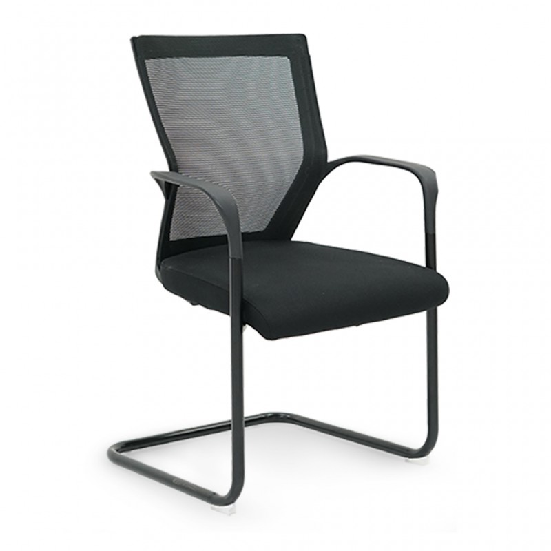 Saxton Visitor Chair Full Black Color