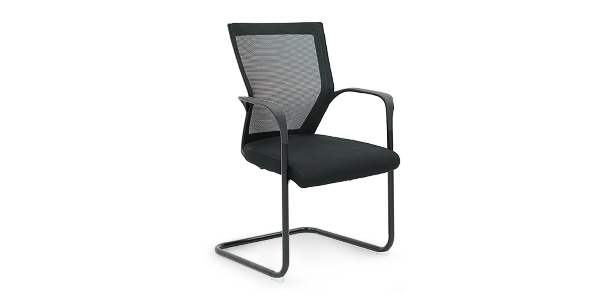 Saxton Visitor Chair Full Black Color