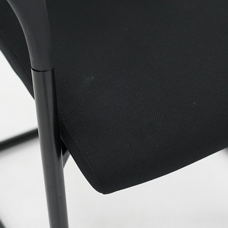 Saxton Visitor Chair Full Black Color