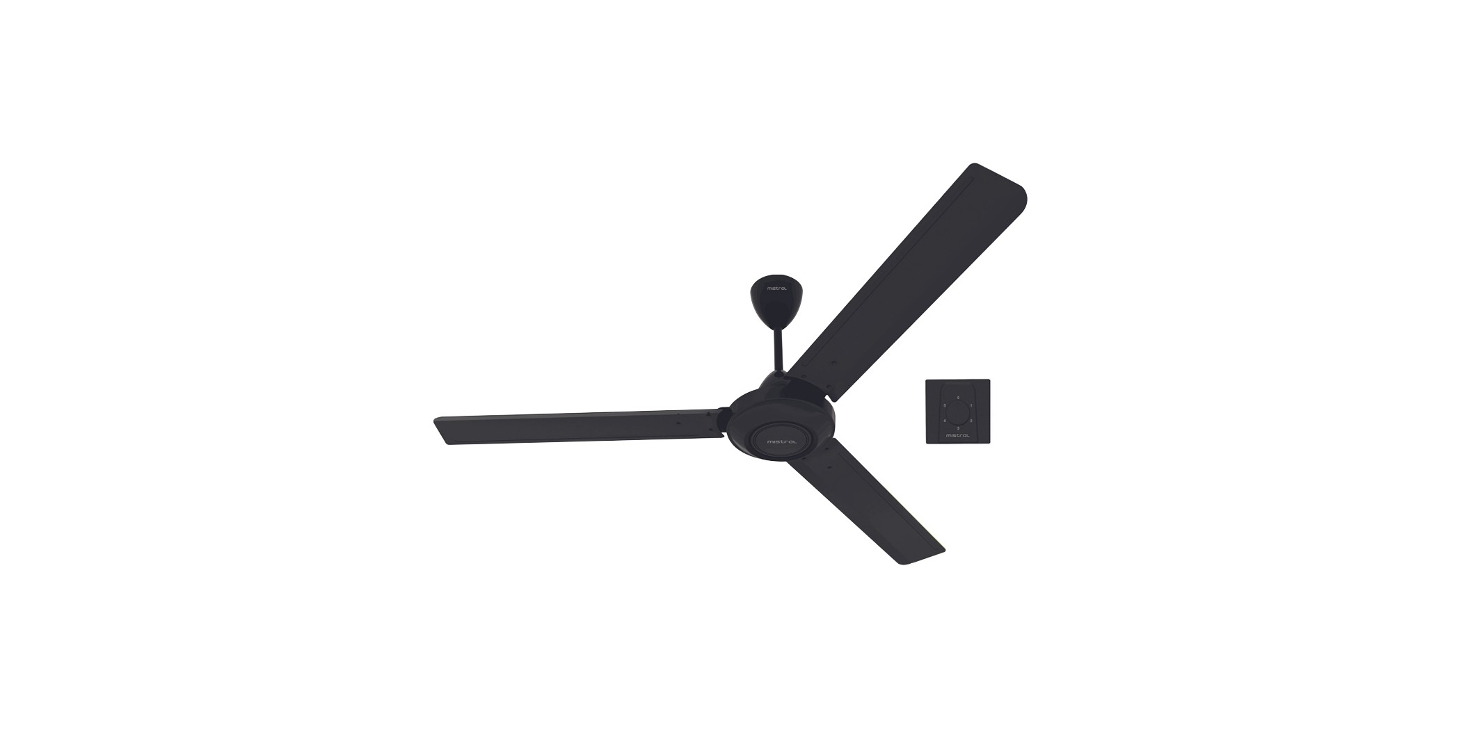 Mistral MCF560D 56" Black Ceiling Fan with 2YFW
