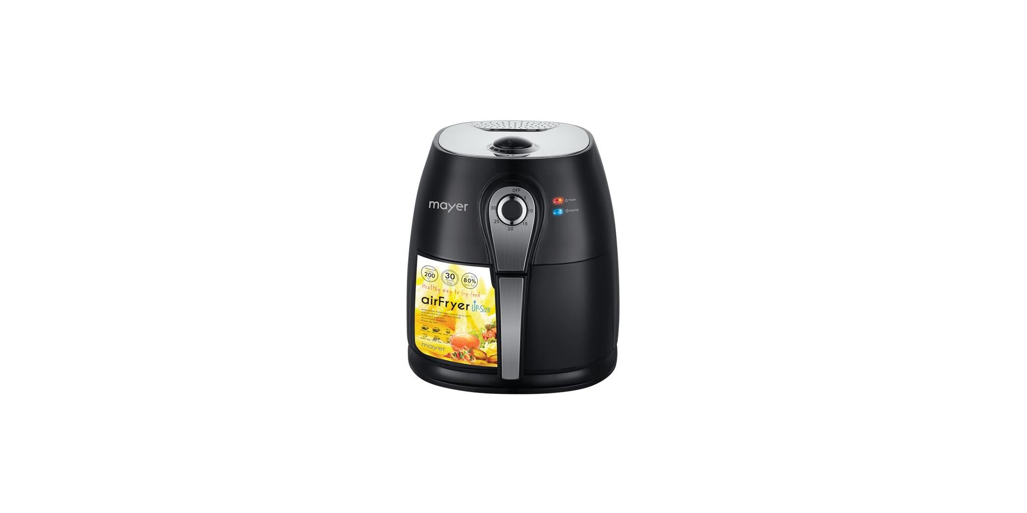 Mayer MMAF88 3.5L Black Air Fryer