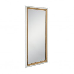 Floor Mirror in MDF Silver Finish W90x H180 cm JC-MN214