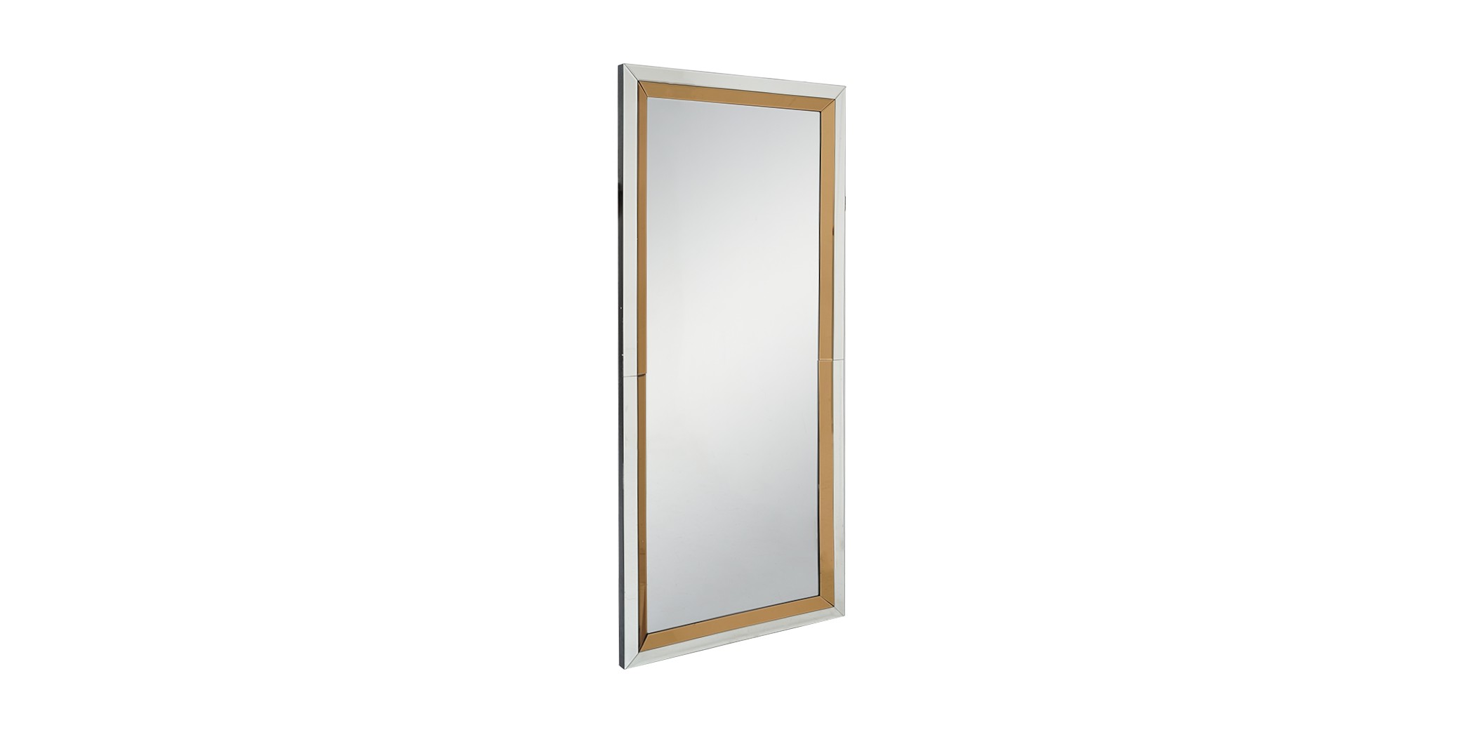 Floor Mirror in MDF Silver Finish W90x H180 cm JC-MN214