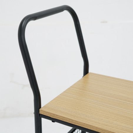 Ludovica Kitchen Trolley in Particle Board & Metal