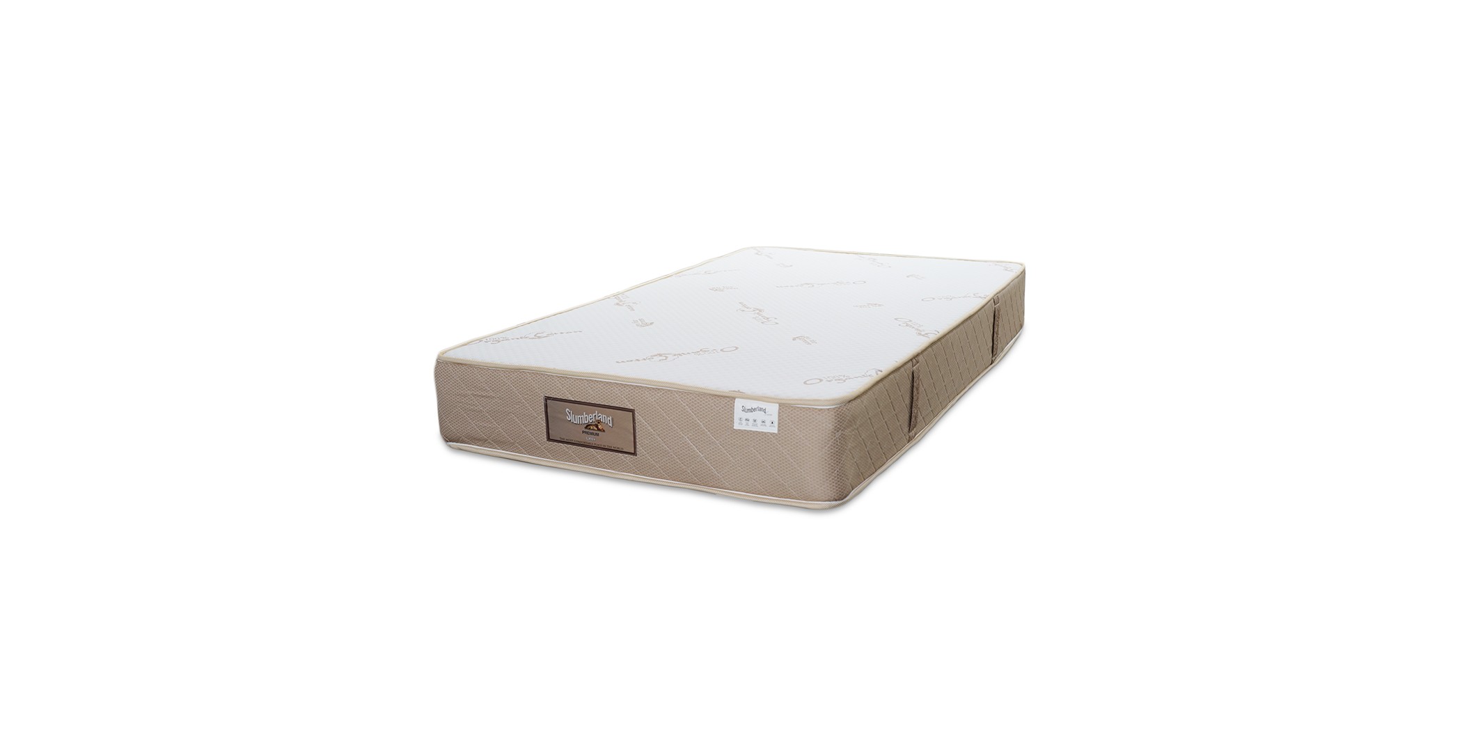 Slumberland Premium Latex Single 90x190 cm Beige Border