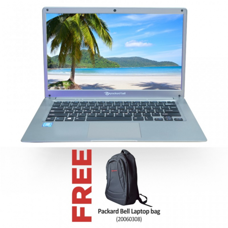 Packard Bell 14.1 Montenero-C NoteBook PC & Free Packard Bell Laptop bag