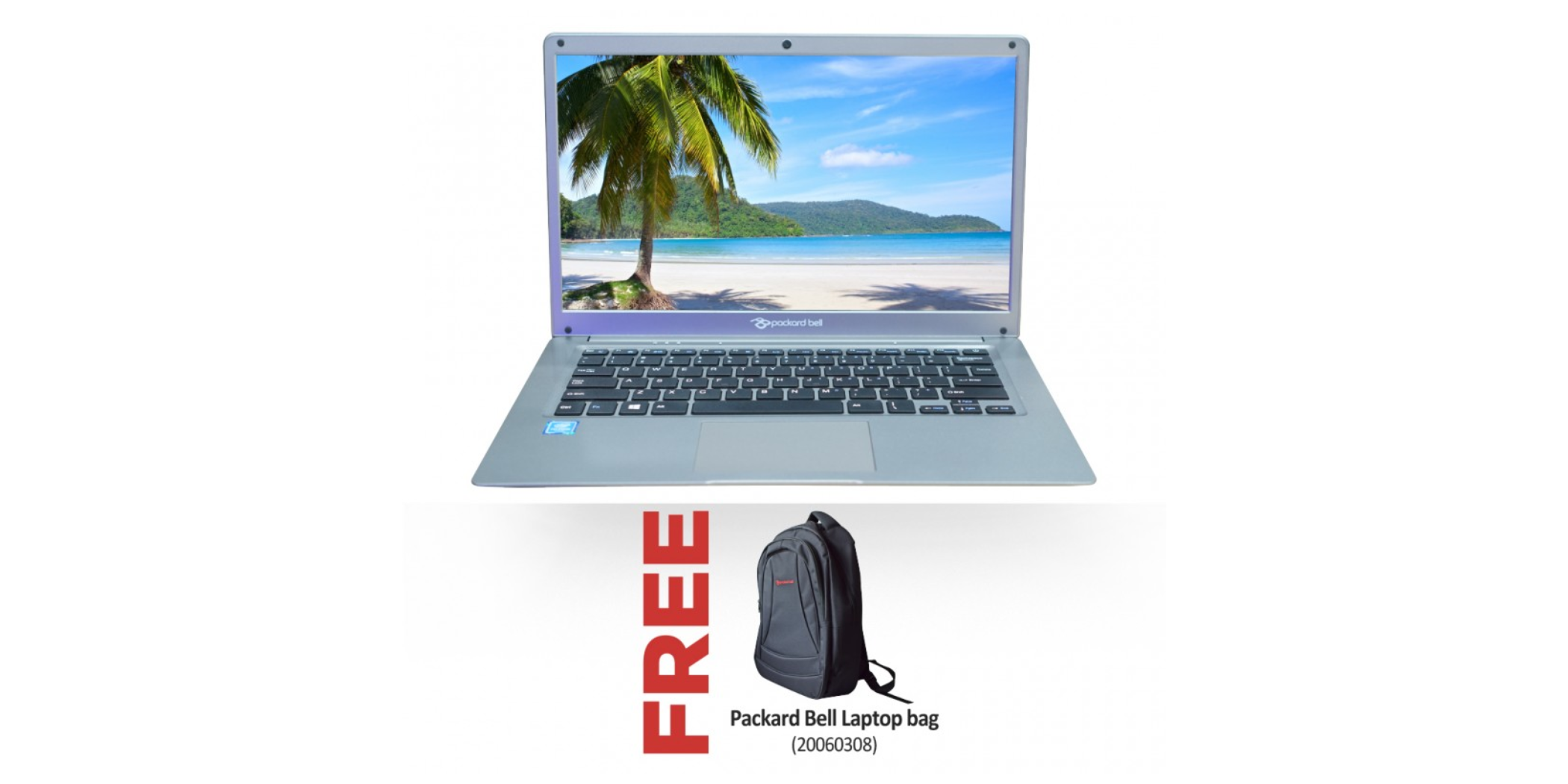 Packard Bell 14.1 Montenero-C NoteBook PC & Free Packard Bell Laptop bag