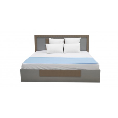 Malone Bed 180x200 cm MDF Grey & Cappucino