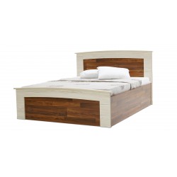 Tripoli Bed 150x190cm Kiaat and Creamywood