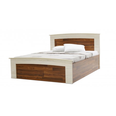 Tripoli Bed 150x190cm Kiaat and Creamywood