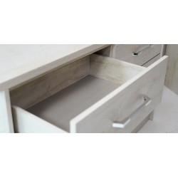 Athenas Bedroom Set 180x200 cm White Wash Maple
