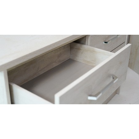 Athenas Bedroom Set 180x200 cm White Wash Maple