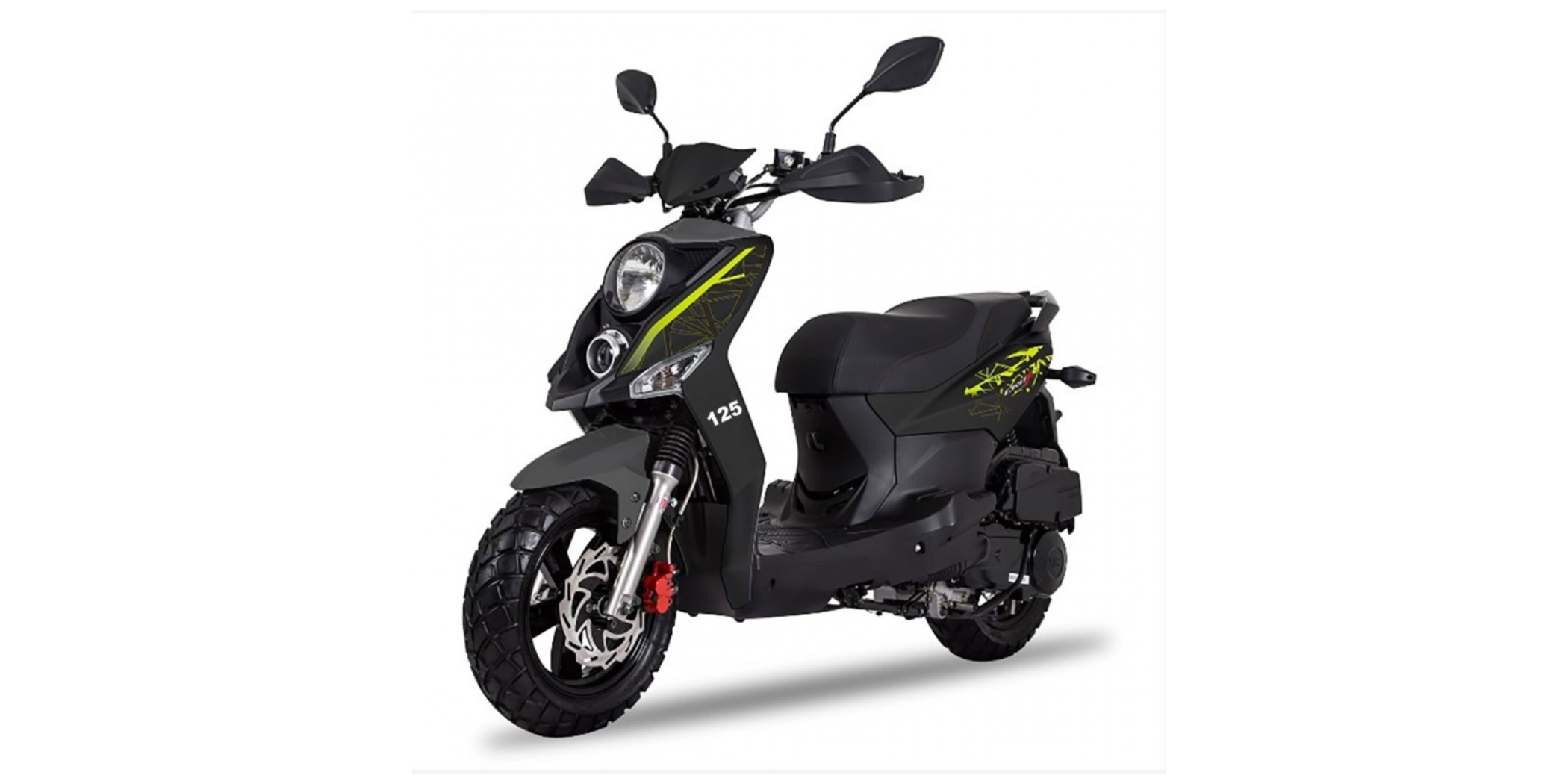 SYM CROX125 125CC Black Scooter