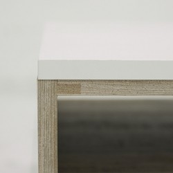 Menorca Coffee Table with 2 Tiers White Color