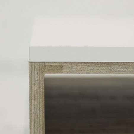 Menorca Coffee Table with 2 Tiers White Color