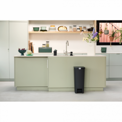 Brabantia 800023 40L Dark Grey StepUp Pedal Bin 10YW "O"