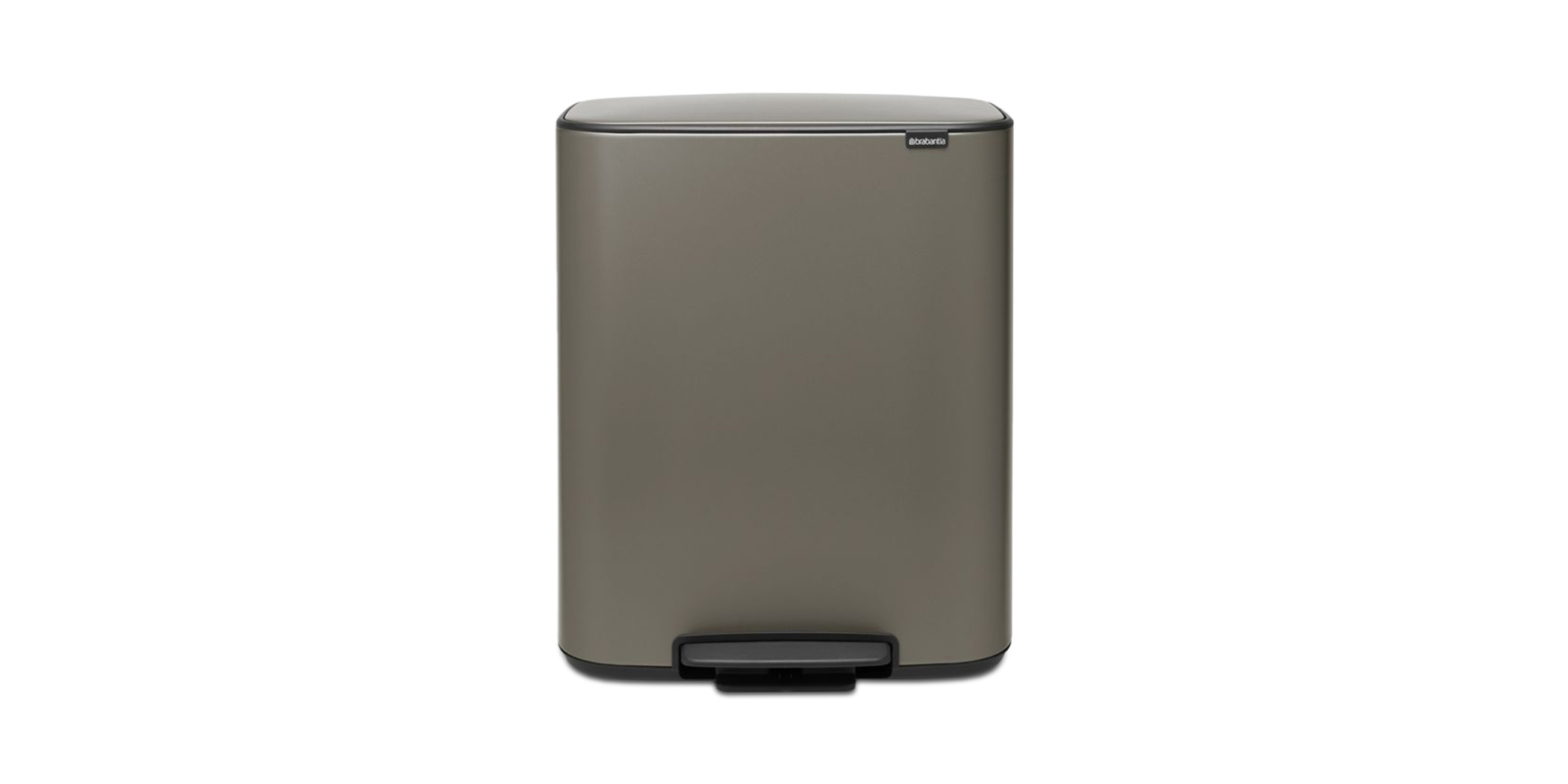 Brabantia 211546 2 x 30L Platinum Bo Pedal Bin 10YW "O"