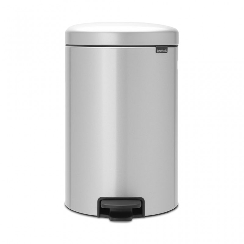 Brabantia 114069 20L Metallic Grey Newlcon Pedal Bin 10YW "O"