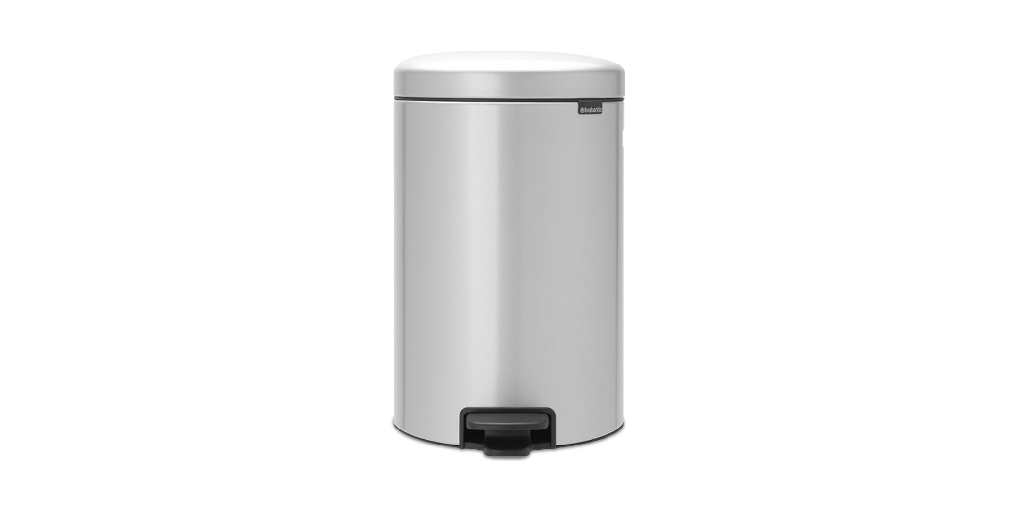 Brabantia 114069 20L Metallic Grey Newlcon Pedal Bin 10YW "O"