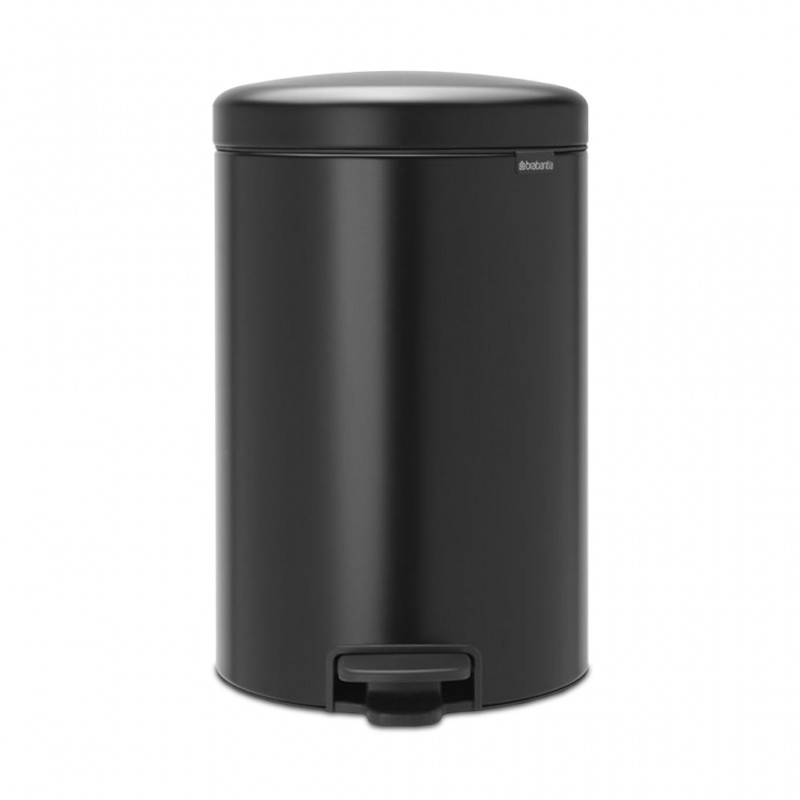 Brabantia 114106 20L Matt Black NewIcon Pedal Bin 10YW "O"