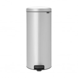 Brabantia 114465 30L Metallic Grey NewIcon Pedal Bin 10YW "O"