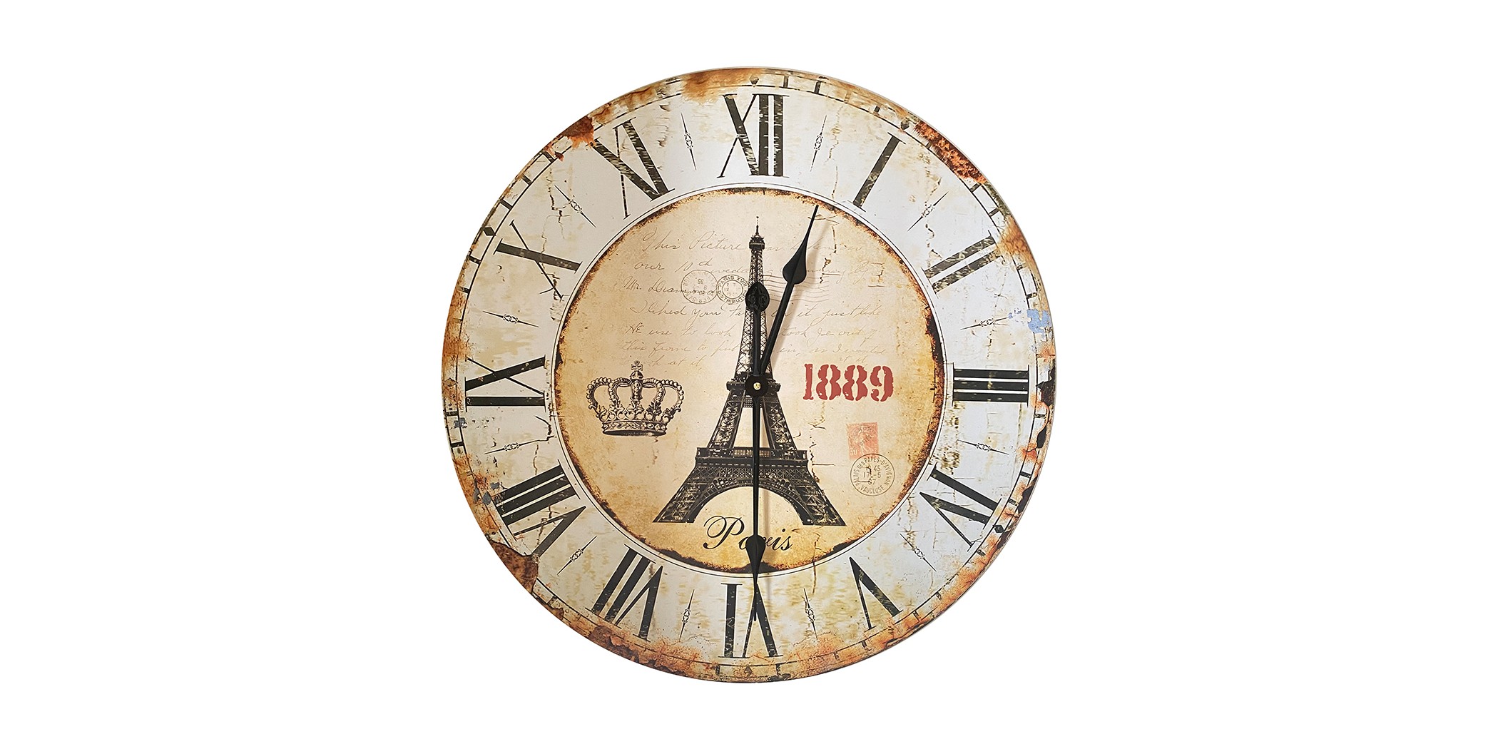 Vineland Wall Clock Wooden 60 cm