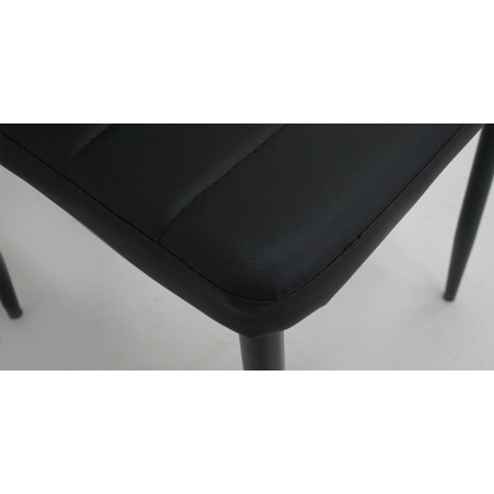 Tithonia Table and 4 Chairs Metal/MDF