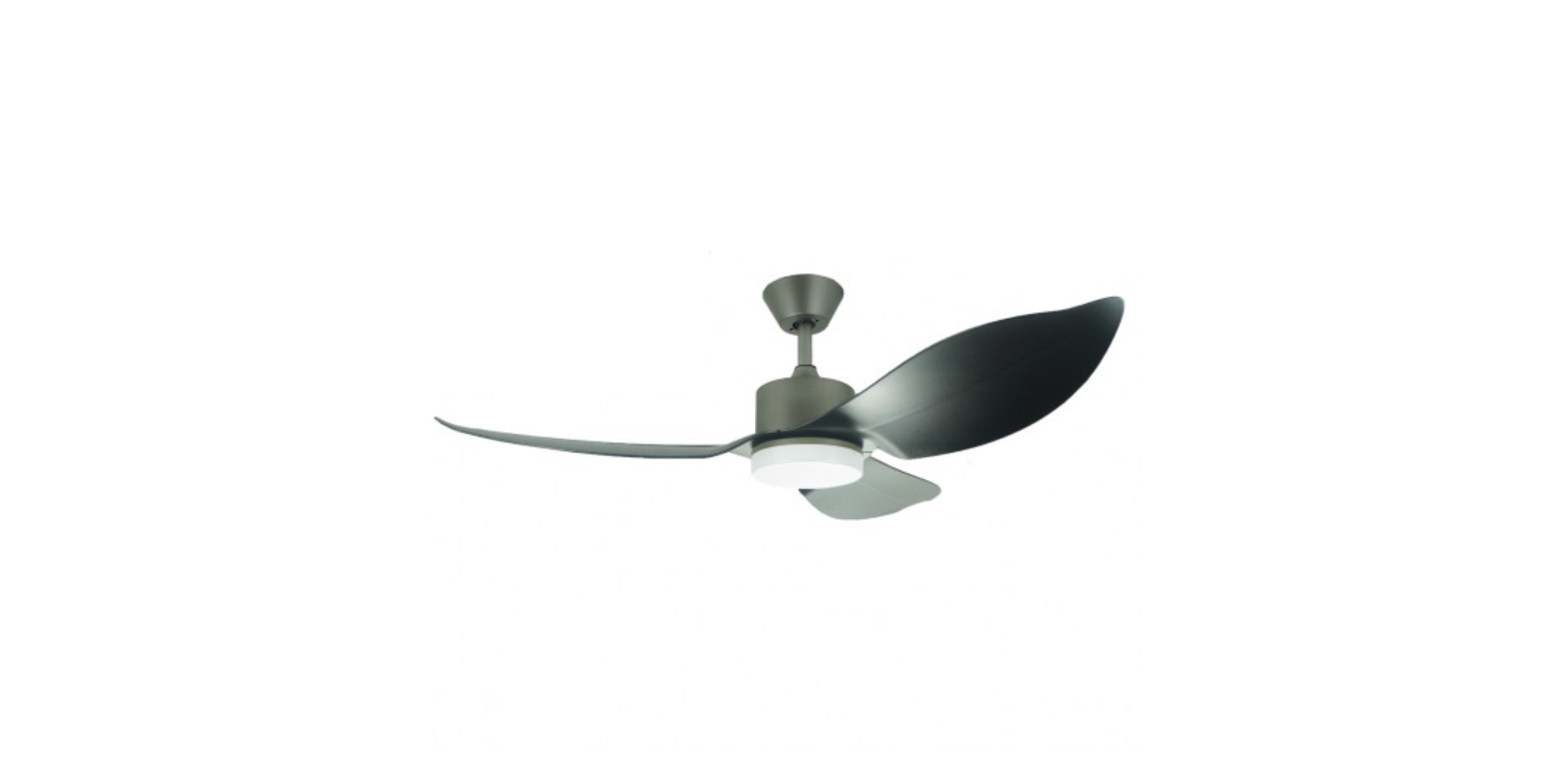 D'Fan by Mistral SPACE46-GB 46” Grey Black Ceiling Fan With LED Light & Remote Control