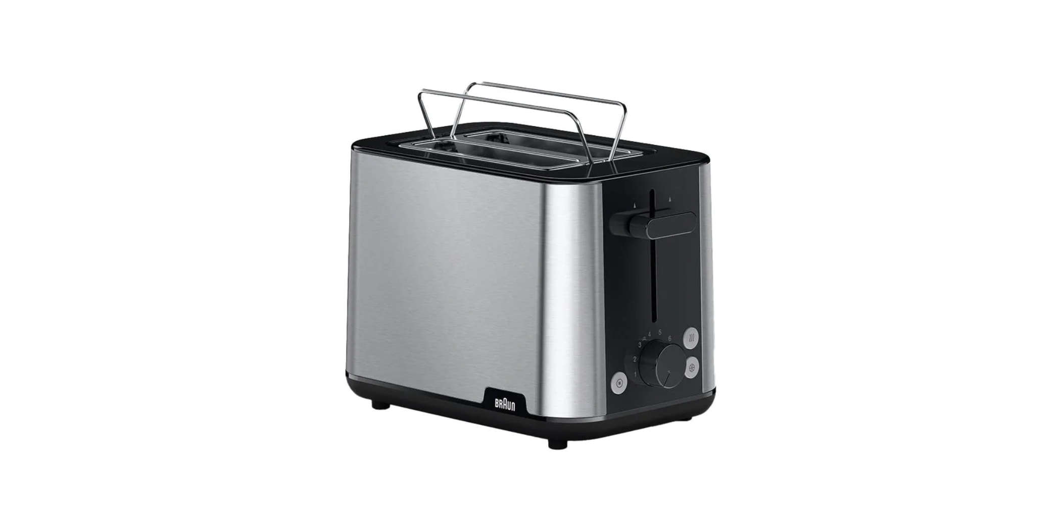 Braun HT101BI-HT1510BK 2 Slots S/S - Black Toaster